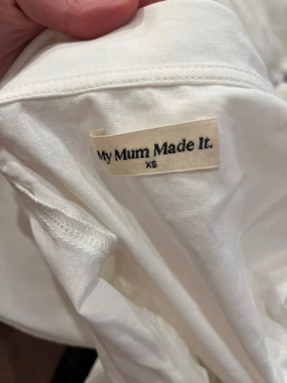 White Pleated Mini Dress with Peter Pan Collar - Women's Dress - Picture 4 of 4